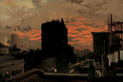 John Sloan.Â Sunset, West Twenty-third Street (23rd Street,