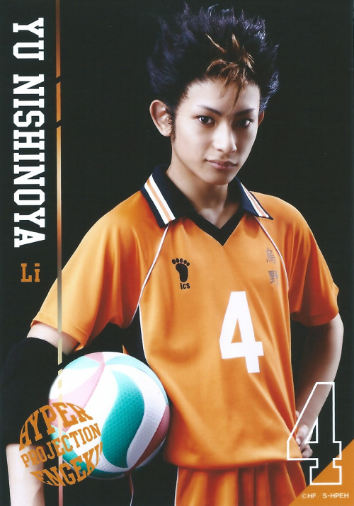 nimbus-cloud:   Hyper Projection Engeki Haikyuu Bromide Scans - Second Years Nishinoya Yu - Hashimoto ShoheiTanaka Ryunosuke - Shiota KouheiEnnoshita Chikara - Kawahara Kazuma please credit for scans 