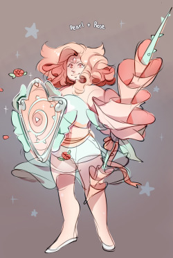 torterra:  pearl + rose fusion sketch !