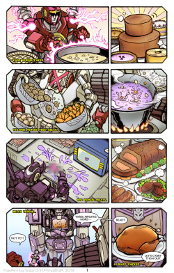 londonprophecy:  Decepticon Joyful Dining [Page 1] by SolarGirlMina 