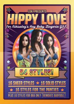  “Hippy  Love” is a brand new Materials Preset pack