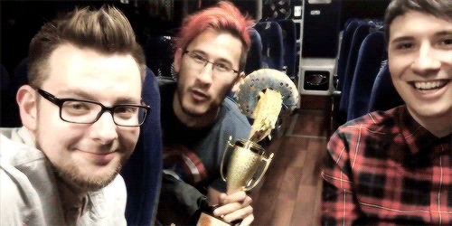 smiiseveny:  I honestly thought Mark was joking when he said he brought this award with him everywhere 