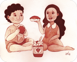 alli-etc:  Strawberry + biscuit = JAM BUDS! Couldn’t resist