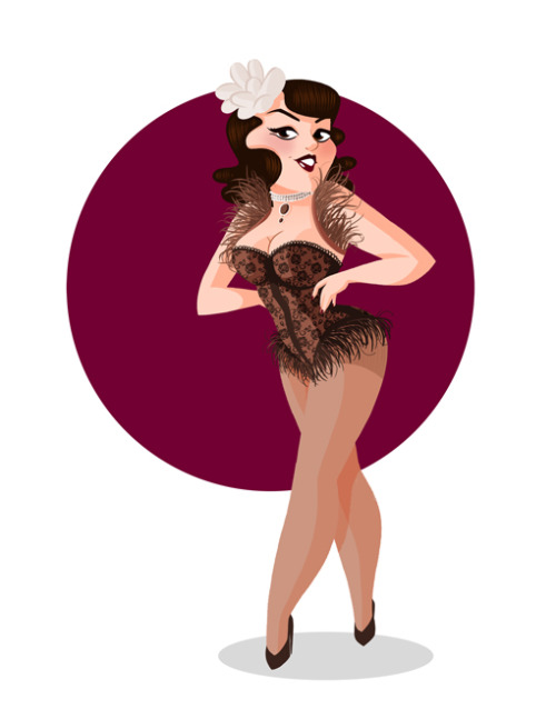 genevieve-ft:  Illustration for Montreal Burlesque Festival (part I) 