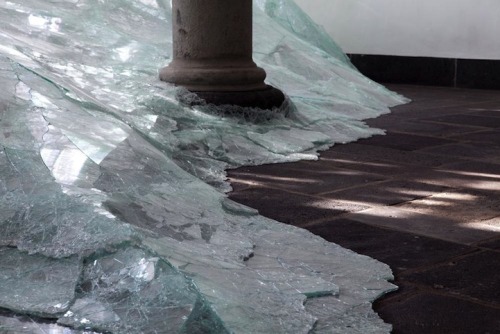 slipperypeople:   Aerial | Baptise Debombourg. Shattering glass flooding into a room of Brauweiler Abbey in Germany.  oooohwheee this scares me. 