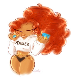 princesscallyie:    My last drawing of the summer…. T_TA lil