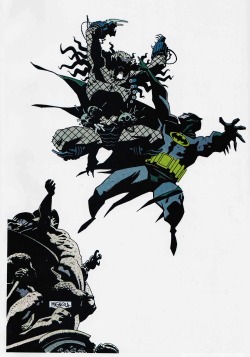 comicbookvault:  BATMAN VERSUS PREDATOR Pin-Up by Mike Mignola