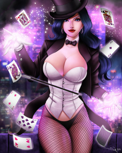 grimphantom:  superheropinups:  Zatanna - Iury Padilha  Grimphantom: