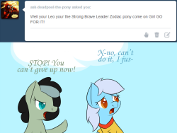 ask-leo-pony:  Leo: Why you guys do that to me? I’m now all