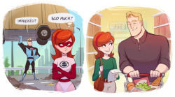 mistrel-fox:I’m back with more Incredibles fanart! you can