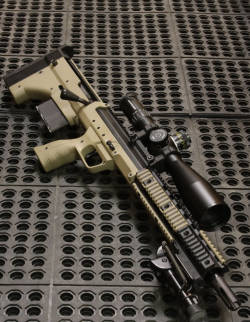 an-escape-artist:  The Stealth Recon Scout made by Desert Tactical Arms chambered in .308.
