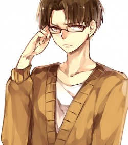 arikatachi:  He looks cute in glasses (●♡∀♡)