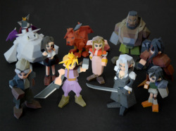 littlebomba:  3D Printed Final Fantasy VII Characters   