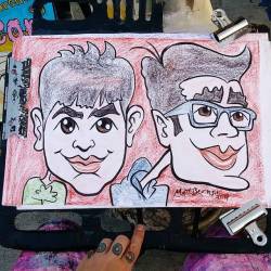 Doing caricatures today at Dairy Delight in Malden. #dairydelight