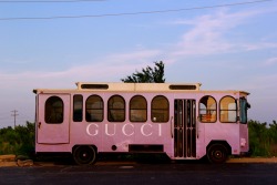 karlamadelainev:  Gucci Bus.  San Marcos, Texas.  www.karlamadelainev.tumblr.com
