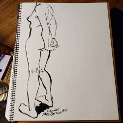 Figure drawing is always super fun. #art #drawing #artistsontumblr