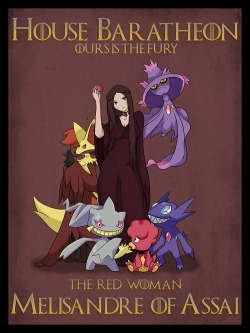 dentojdehundo:  Game of Thrones Pokémon Trainers:Lady Melisandre