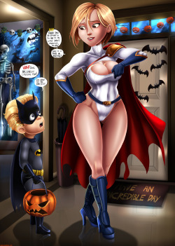 therealshadman:  Last year Helen dressed up as Power Girl for