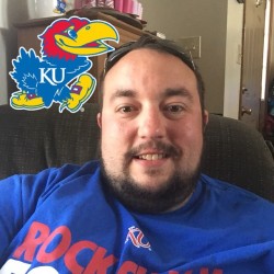 This game though! #collegecolors #rockchalk