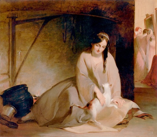 thomas-sully:  Cinderella at the Kitchen Fire, 1848, Thomas Sully