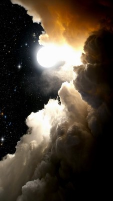 opticallyaroused:  Moon Shine Through The Clouds 