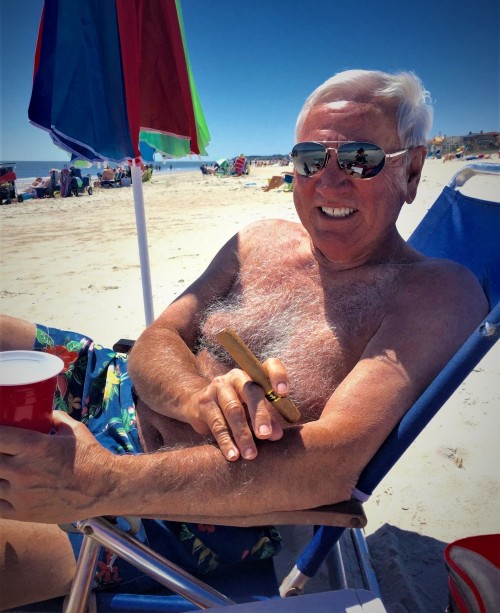 destin-friends:  Silver Furry Daddy Heaven on the Destin Beach.