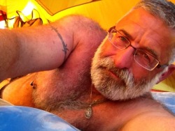 daddyandcubby:  Work camping trip, thinking about Cubby  #daddyandcubby