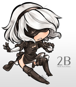 paranoart:  paranoart:  Chibi 2B from NieR:Automata! I just love