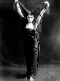 Silent film star, Theda Bara, known as “The Vamp”!