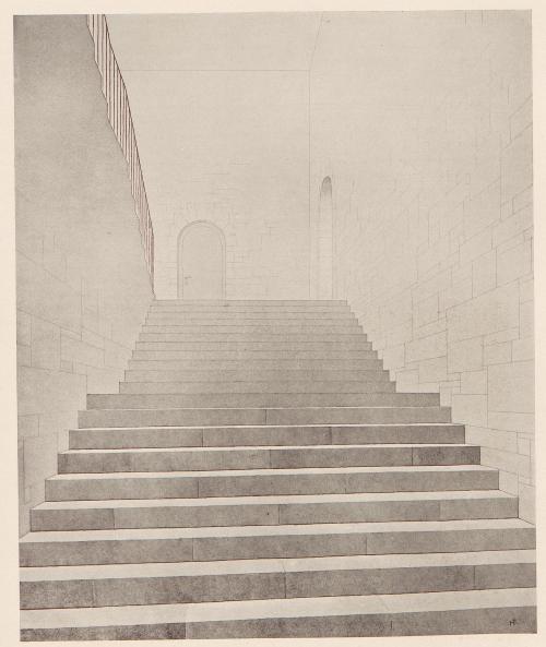 nemfrog:  Staircase. Ink drawing. Heinrich Tessenow. Kunst und