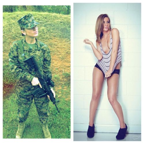 usmilitarysluts:  Marine LCpl Howes models nude in addition to being a fighter.