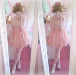 dollribbons:  OOTD. Flower Ballerina. The shoes are from Bodyline