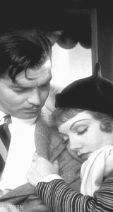  Clark Gable and Claudette Colbert in It Happened One Night,