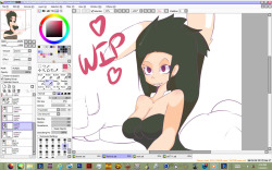 WIP of Khita’s OC Sivv started earlier today, should finish