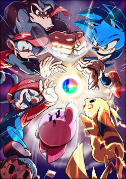 deviantart:  hyrulephoenix:  Final Smash~ by Shira-hedgie  (ﾉ◕ヮ◕)ﾉ*:･ﾟ✧: http://shira-hedgie.deviantart.com/