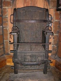 sixpenceee:  The Witches Chair was an 18th century torture method.