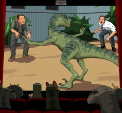 jimllpaintit:  “Can you draw Jurassic World but where the dinosaurs