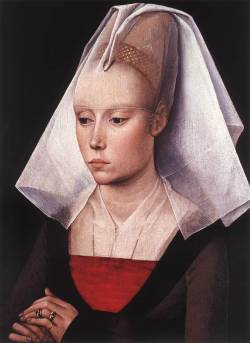 renaissance-art:  Rogier van der Weyden c. 1464Portrait of a