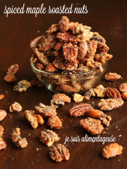 veganrecipecollection:  (via Spiced Maple Roasted Nuts - Je suis