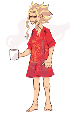 sanctisart: i drew toshinori in my tacky but comfy nightgown.