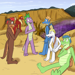 Spike’s Quest - Chapter 7[P 164]The dragons regrouped at the