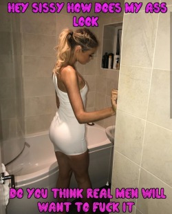 teensissybarbie:  Oh baby now that I’m a sissy, I want you