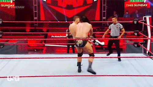 mith-gifs-wrestling:Drew McIntyre takes a moment to appreciate
