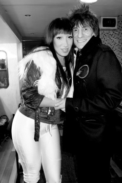terrysdiary:  Lady Starlight and Ronnie Wood. 