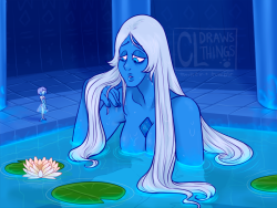 cldrawsthings:   Art trade for awya!! Bath Relaxation for the