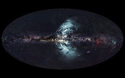 The image above shows the Milky Way in visible light, as we see