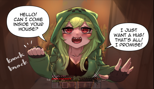merryweather-comics:  I wrote a comic about a Minecraft Creeper