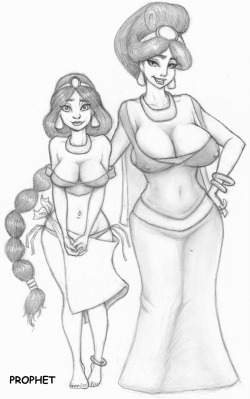 prophetyeah:  Jasmine and her Mother, Sultana. 
