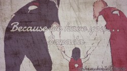 uchihasasukerules:  “Because we have you… Sarada” Sasuke