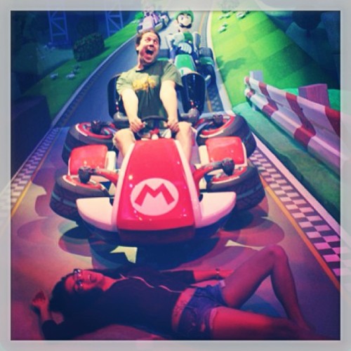 Help Mario! @weekendpilots #damselindistress #runnedover #evilmario #wario? (at E3)